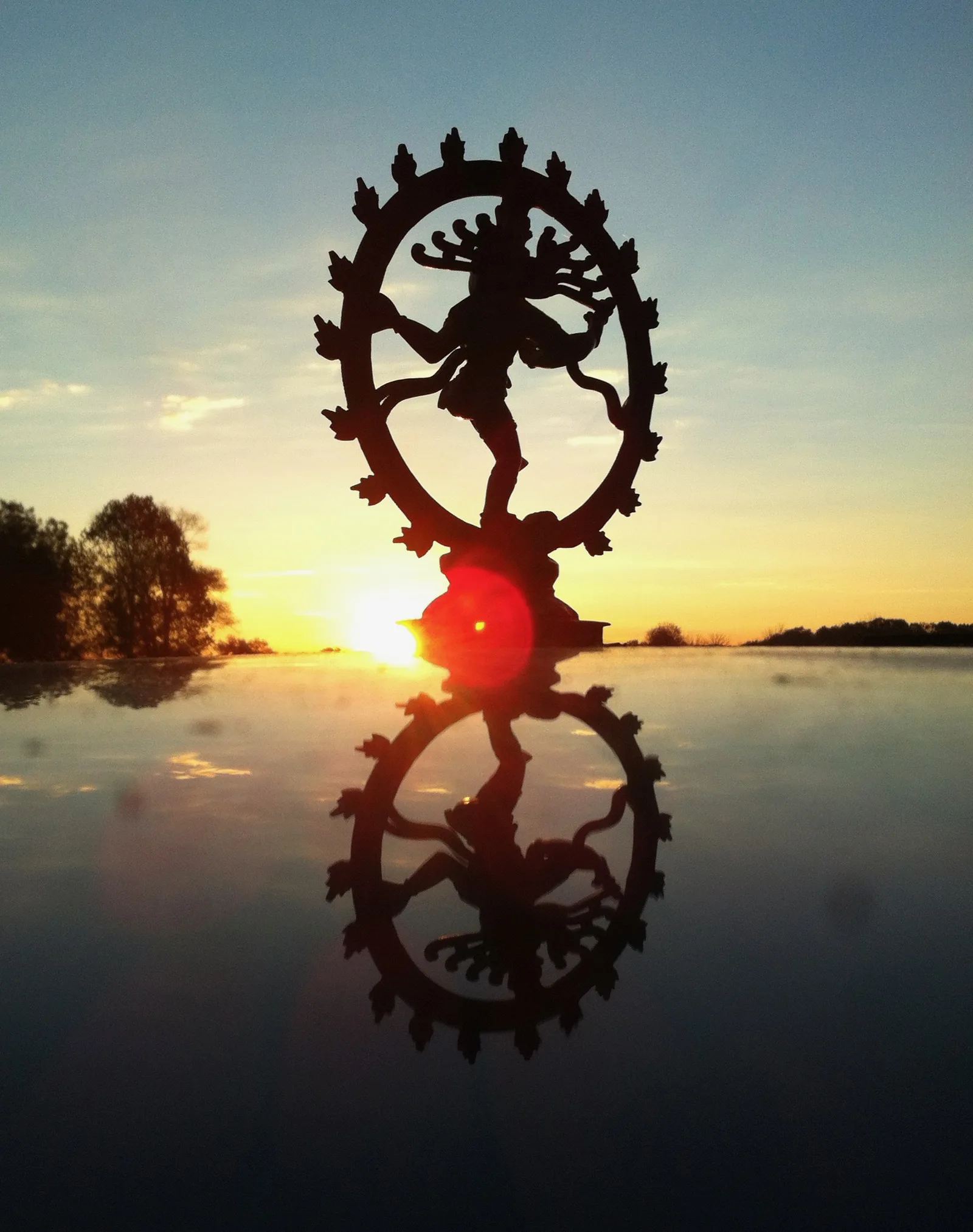 Shiva and Reflection at Tennessee Dawn